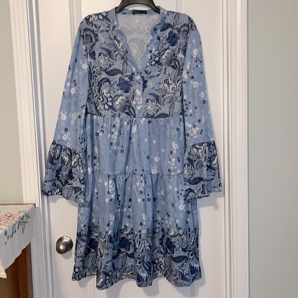 ⚡️ 3 for $30 ⚡️ NORACORA Long Sleeve Women’s XL Floral and Paisley Dress